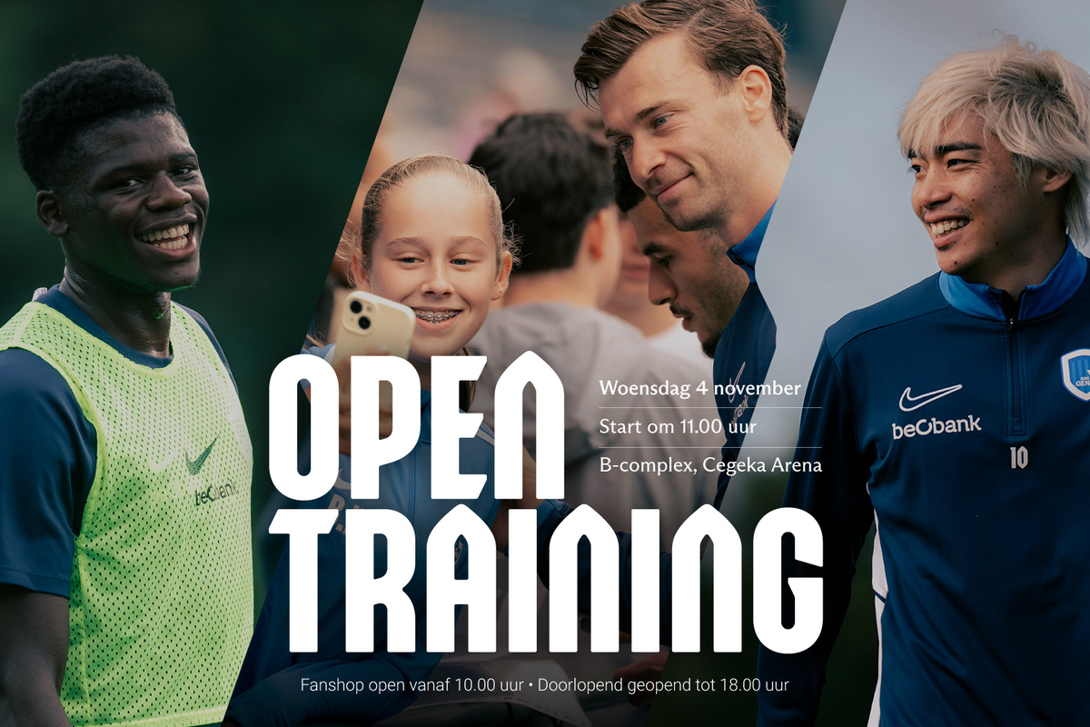 Woensdag open training voor jong en oud