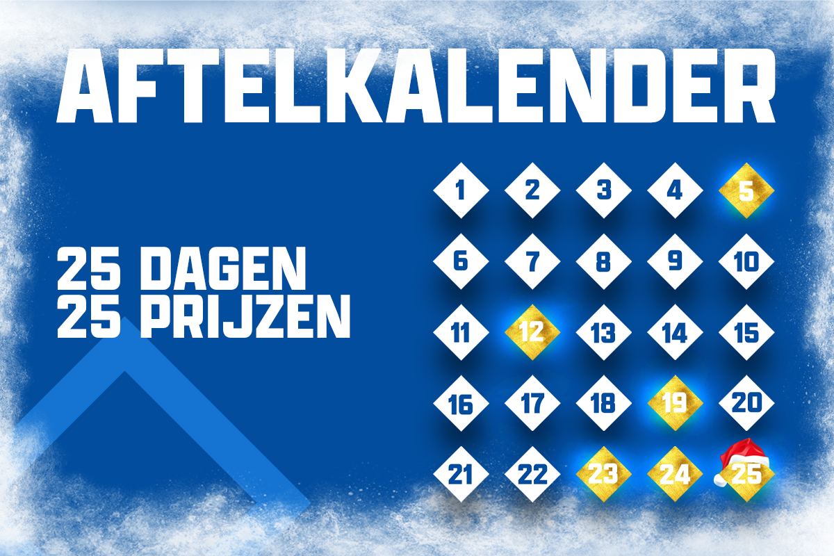 KRC Genk-aftelkalender: elke dag prijs, 25 dagen lang
