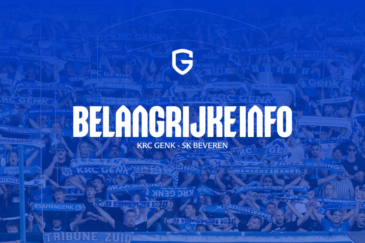 Belangrijke info KRC Genk - SK Beveren