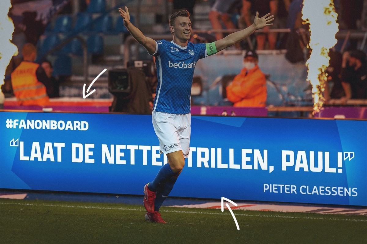 Inspireer onze spelers met een boodschap naast het veld
