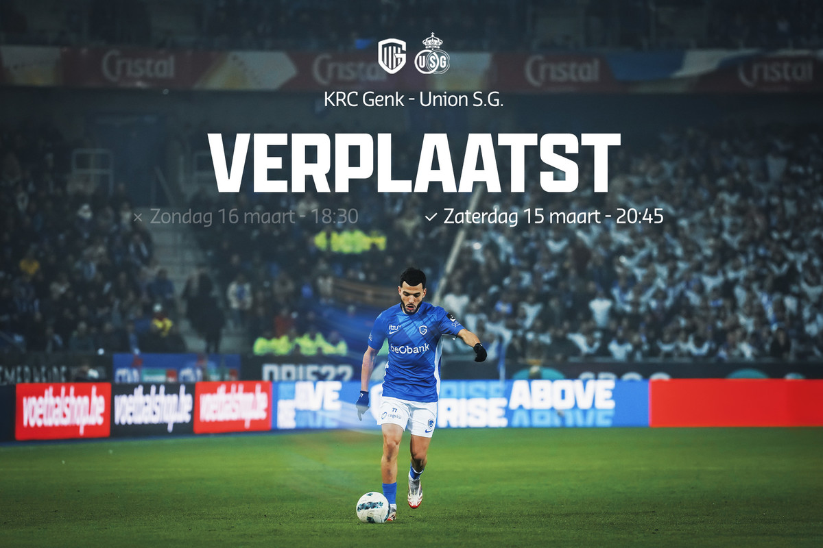 KRC Genk – Union SG verplaatst naar zaterdagavond 15 maart