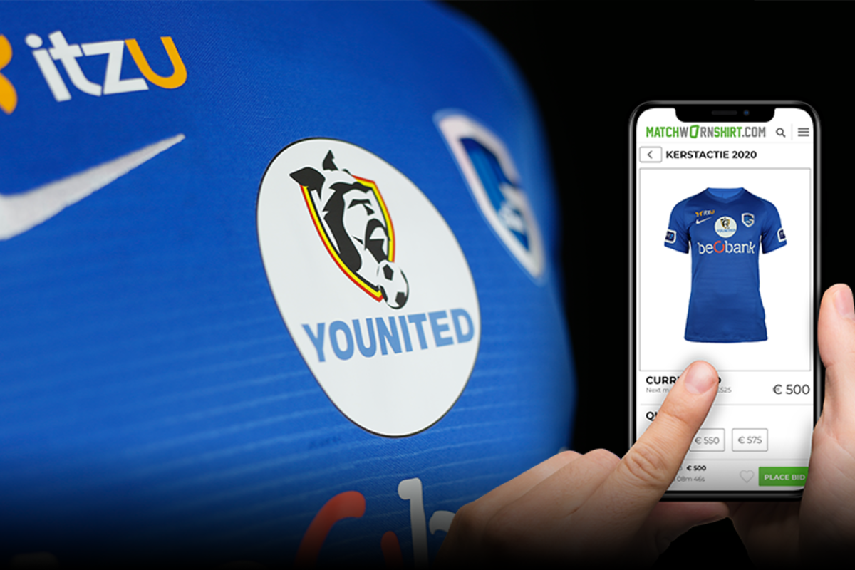 Bied op gesigneerde shirts én steun Younited Belgium
