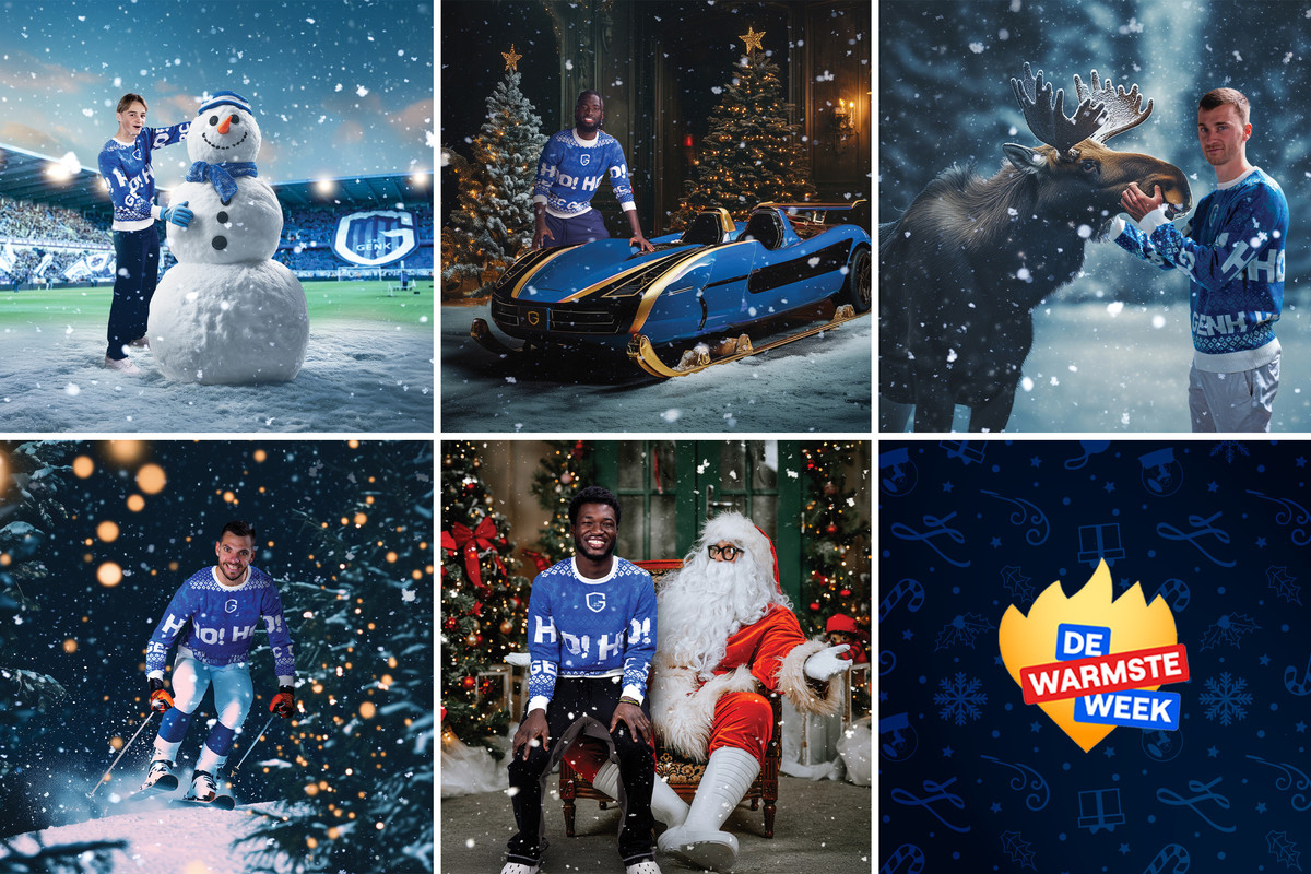 Koop een KRC Genk kerstkaart ten voordele van De Warmste Week