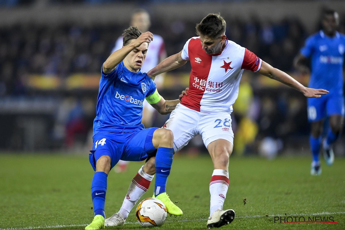 Einde van een schitterende Europese campagne : 1 - 4 tegen Slavia Praag