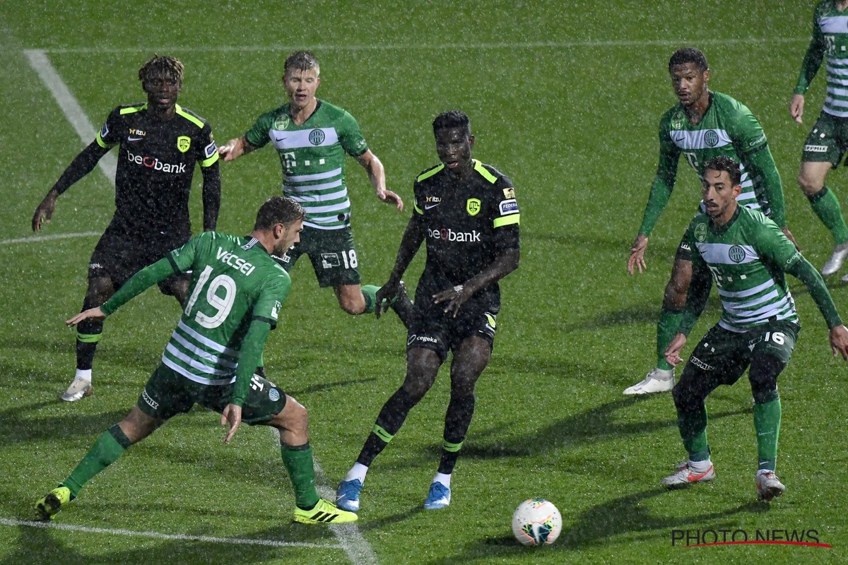 2-1 overwinning tegen Ferencvaros in bijtende koude, regen en wind