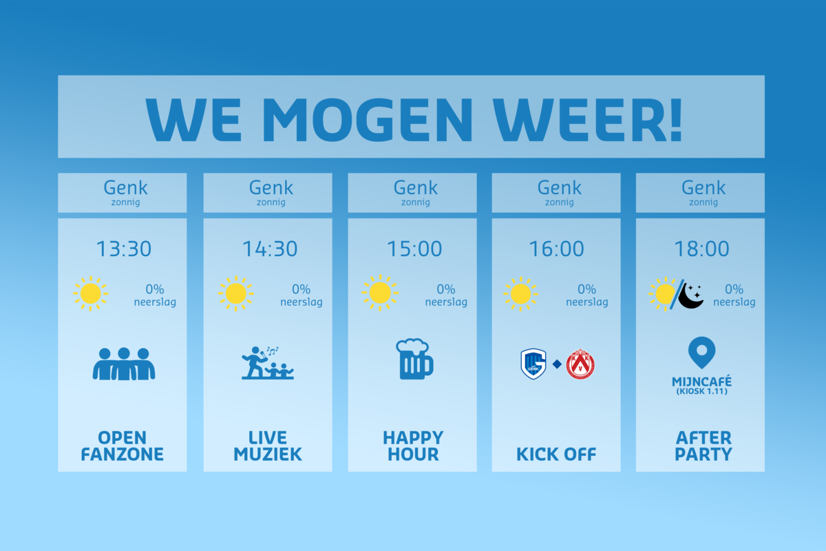 Happy hour vóór KRC Genk - KV Kortrijk