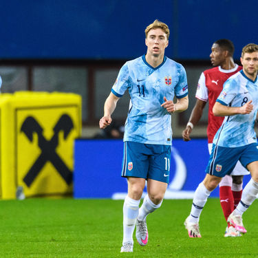 201118 Kristian Thorstvedt of Norway during the Nations League football match between Austria and Norway on November 18