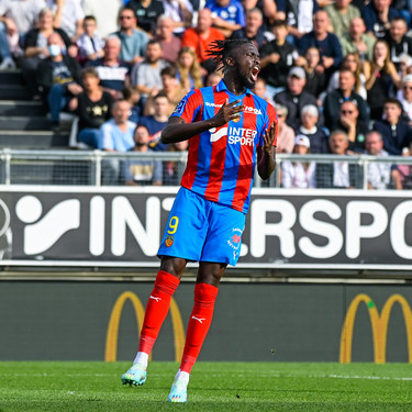 Attitude - Deception de Tolu AROKODARE ( 9 - Amiens ) - FOOTBALL : Amiens vs Saint Etienne - Ligue 2 - 22/10/2022 Federi