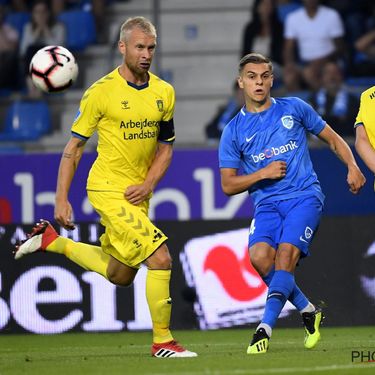 KRC Genk v Brondby IF - UEFA Europa League Play-Offs 1st Leg