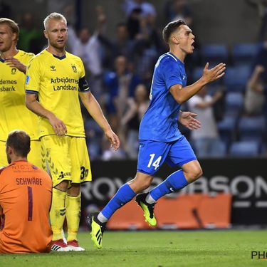 KRC Genk v Brondby IF - UEFA Europa League Play-Offs 1st Leg