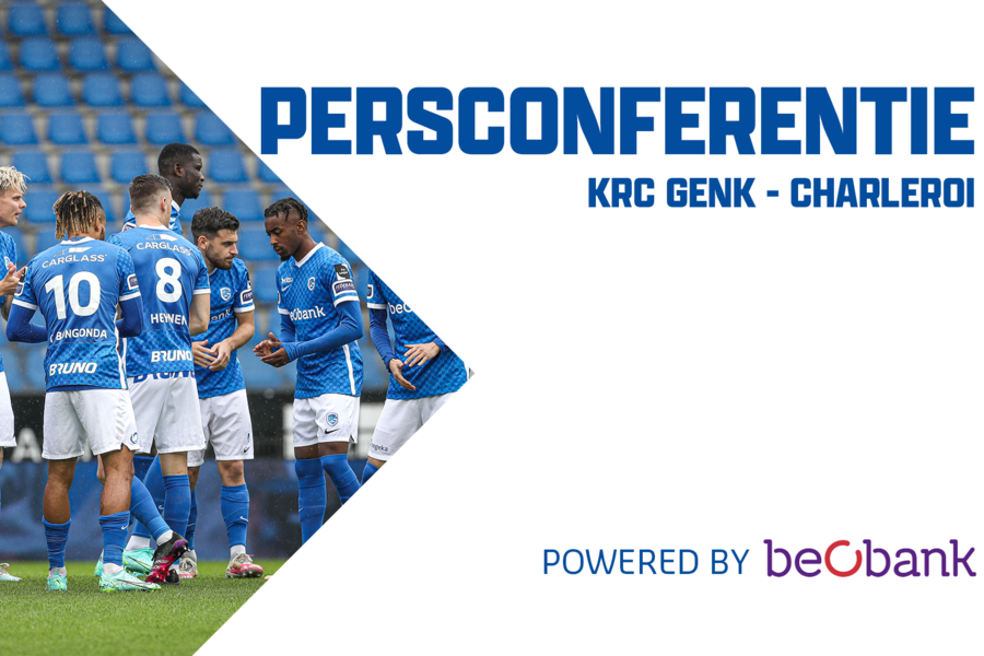 Persconferentie KRC Genk - Charleroi // 10-05-2022