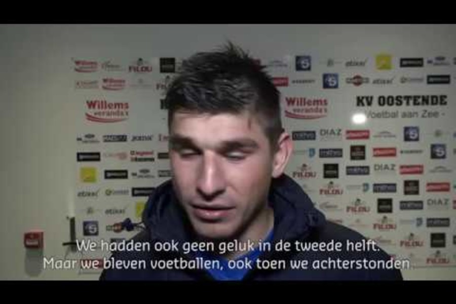 Flashinterviews na KV Oostende - KRC Genk (Croky Cup)