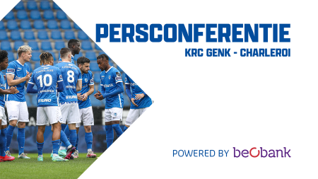 Persconferentie KRC Genk - Charleroi // 10-05-2022