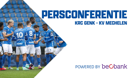 Persconferentie KRC Genk - KV Mechelen // 29-04-2022