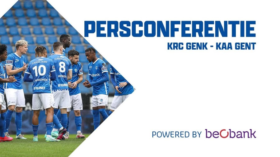 Persconferentie KRC Genk - KAA Gent