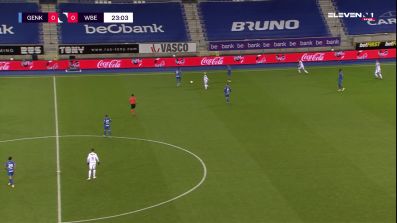 Ebere Paul Onuachu with a Goal vs. Waasland-Beveren