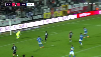 a Goal from Sporting Charleroi vs. KRC Genk