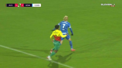 Junya Ito with a Goal vs. KV Oostende