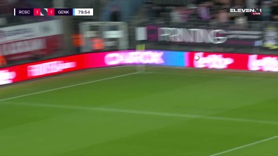 Paul Onuachu with a Goal vs. Sporting Charleroi
