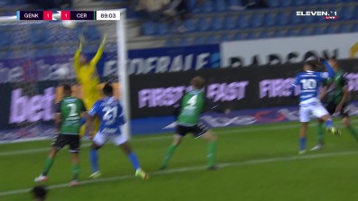 Theo Bongonda with a Goal vs. Cercle Brugge