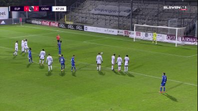 Ebere Paul Onuachu with a Goal vs. KAS Eupen