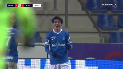 Luca Oyen with a Goal vs. Sporting Charleroi