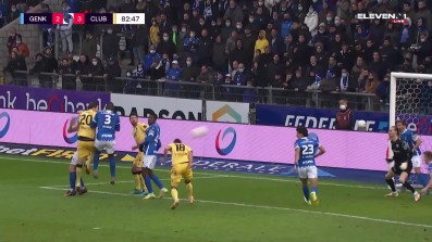 a Goal from KRC Genk vs. Club Brugge
