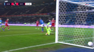 a Goal from KRC Genk vs. Royal Antwerp FC